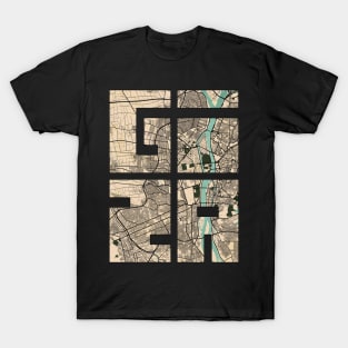 Giza, Egypt City Map Typography - Vintage T-Shirt